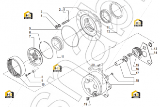 Planetary gear Z=23