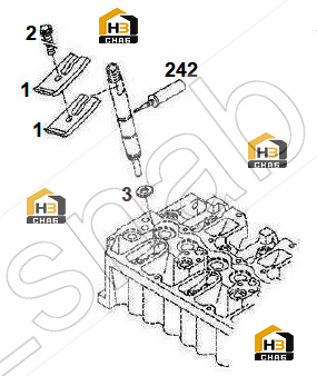 TORX-HEAD BOLT H 2032-HBM8X50-10.9-ZNAL-A