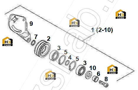 Шкив-натяжитель в сборе 1023003-52D