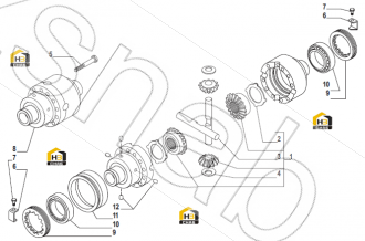 Bolt M6x10 (Self lock.)