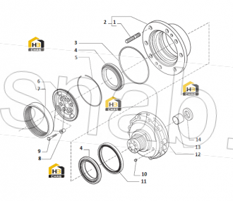 Wheel shaft