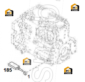 CORE HOLE PLUG H 2860-A36-ST-FE/ZNPHR