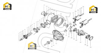 Driven spiral bevel gear