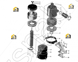 Bracket assembly,air cleaner