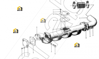 Air intake manifold gasket