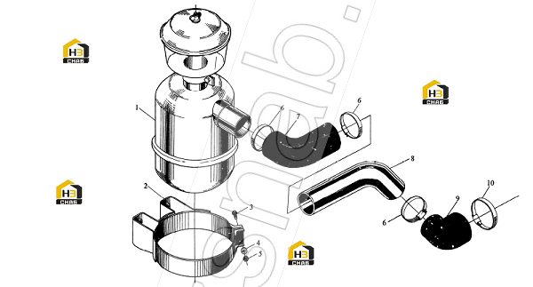 Bracket assembly,air cleaner