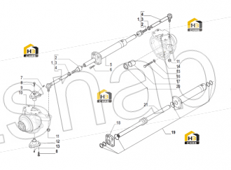 Nut M18x1,5 (Self lock.)