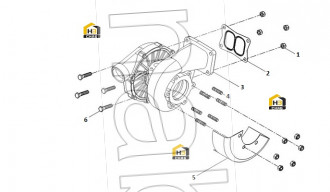 Seal washer for turbocharger