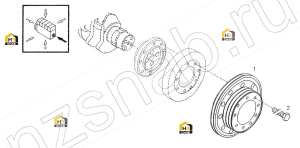 V-GROOVED PULLEY