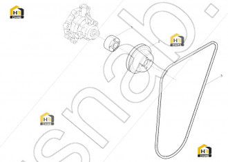 Water pump pulley hub