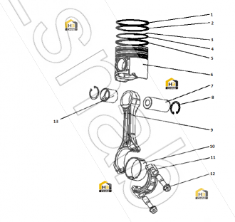 Connecting rod bearing shell