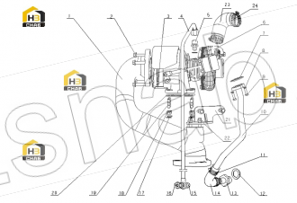 Oil inlet hose