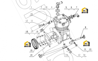 Air compressor gear