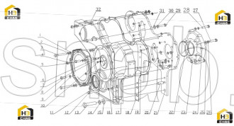 Timing gear house cover gasket