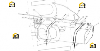 Bracket of tank assembly