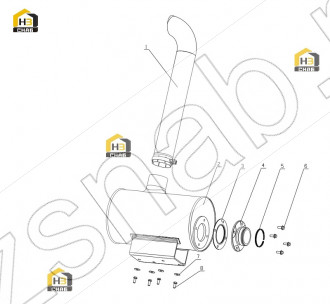 Muffler gasket subassembly