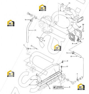 Coupling, Elbow Hose