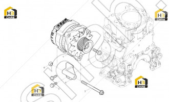 Hexagon flange screw