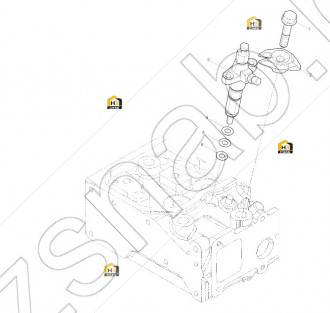 Injector copper gasket