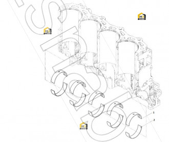 Main bearing upper shell