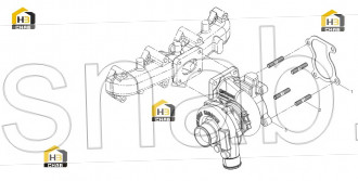 Supercharger flange connection bolt