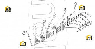 High-pressure injection pipes