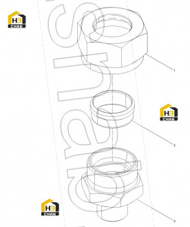 Ferrule 24° Cone Connectors, Nut