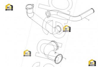 Water Pump Water Pipe Assembly