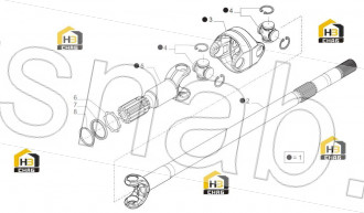 Fork (wheel side)