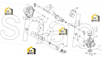 LH Swivel housing