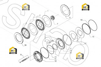 Negative brake piston