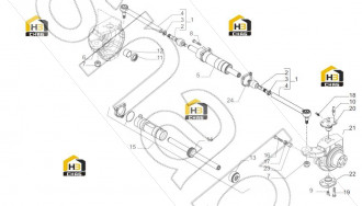 LH Swivel housing