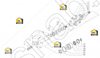 M6x12 headless screw