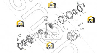 Differential gears kit