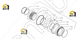 Piston gasket