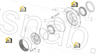 Nut M18x1 5