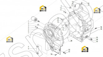 Front half-housing