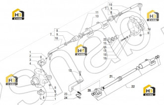 Swivel housing LH