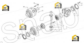 Screw M6x10 (Self lock.)