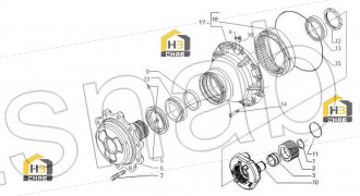 Hub - ring gear kit