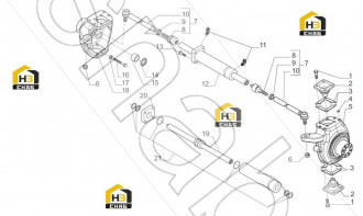 LH swivel housing