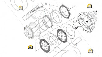 Brake sep. plate 5 thk.