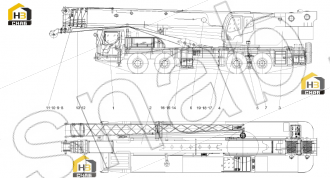 Chassis, truck crane