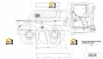 Plate, grease, chassis, truck crane