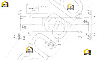 Supporting of electric control cabinet