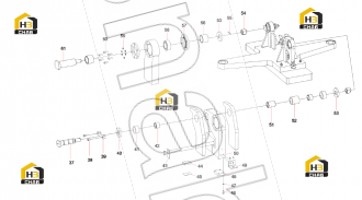 Baffle of slide block RSC45.8-37