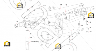 Steering pin shaft RSC45I.8-8A