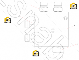 Connector, hose, GE10LMEDOMDA3C