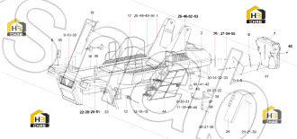 Hydraulic oil bracket RSC45MI.3.17