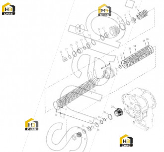 Bearing, front, backward gear and 2nd gear shaft